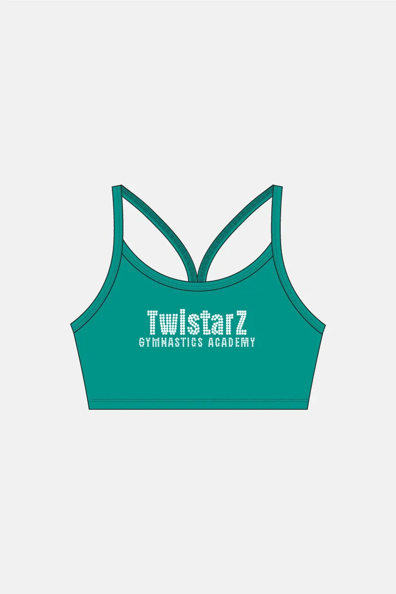 Jade Matt Binding Crop Top