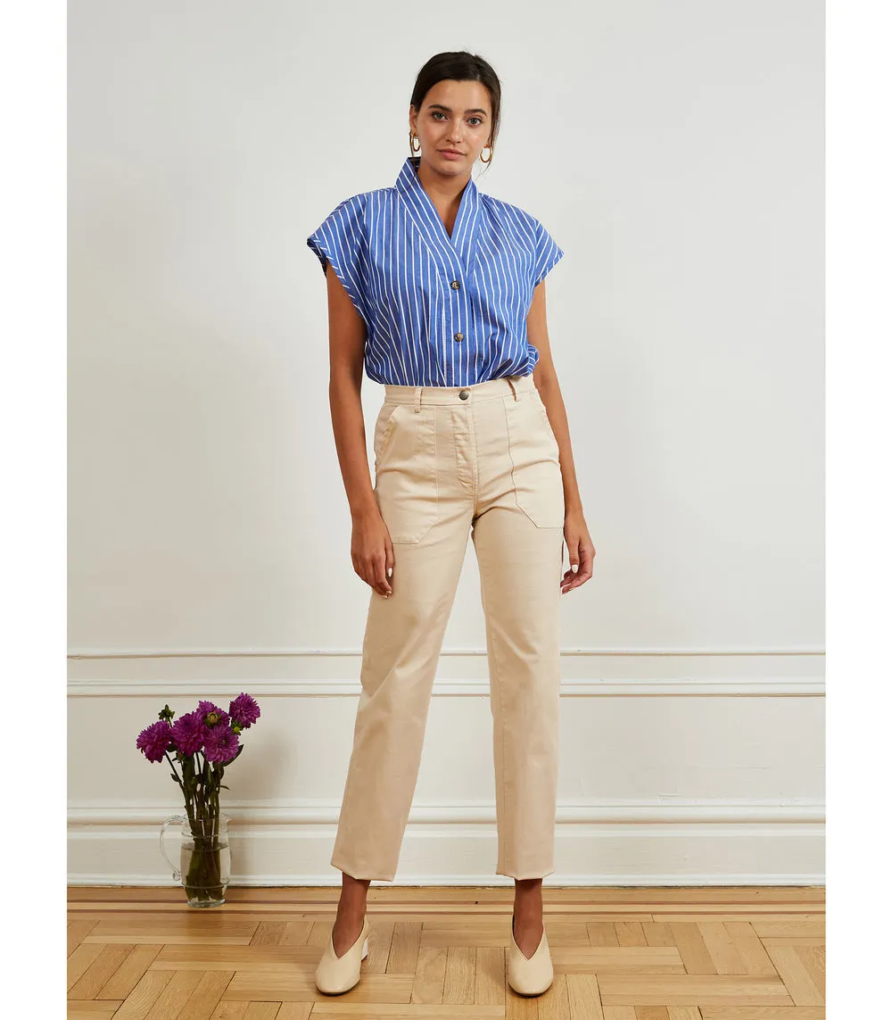 James Straight Leg Work Pants in Black