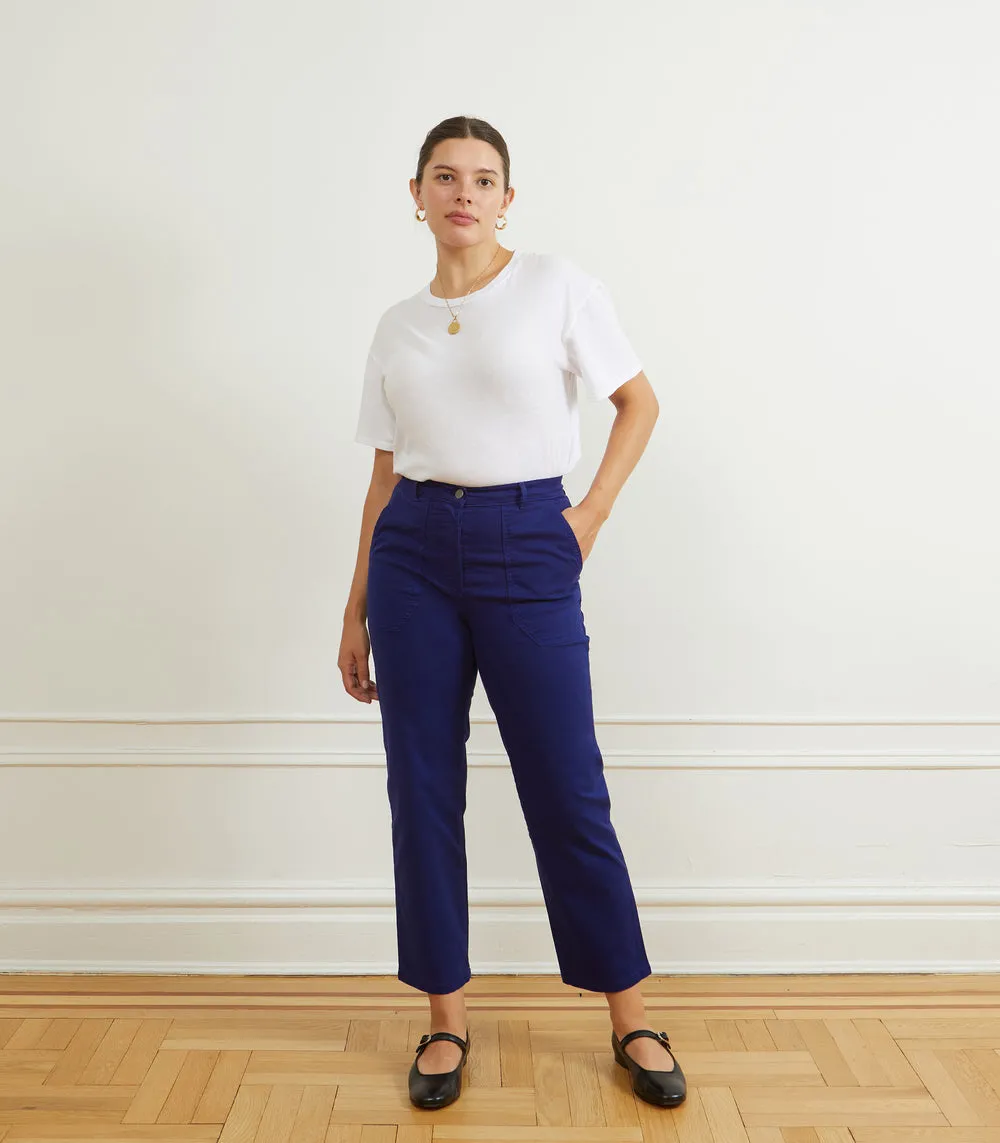 James Straight Leg Work Pants in Black