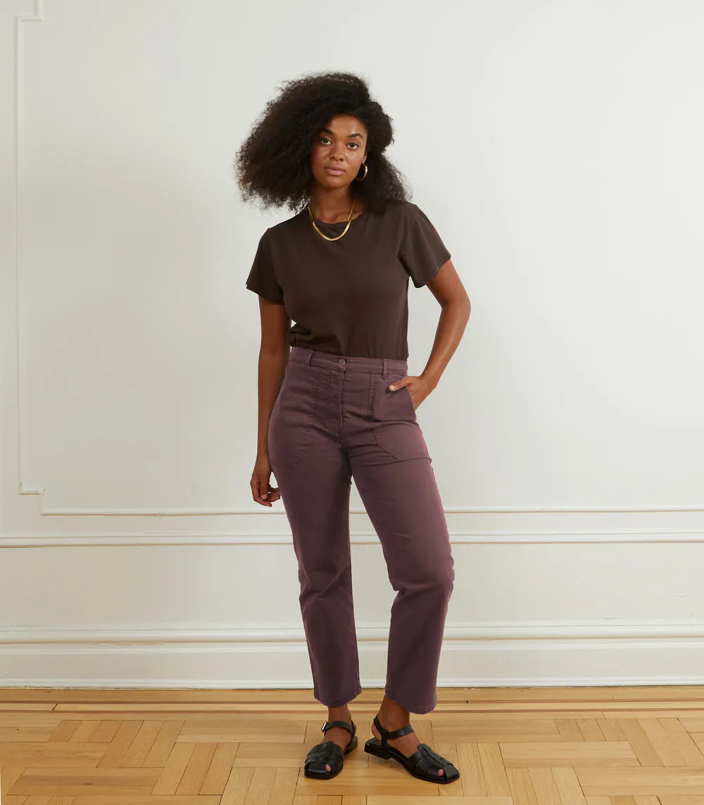 James Straight Leg Work Pants in Black