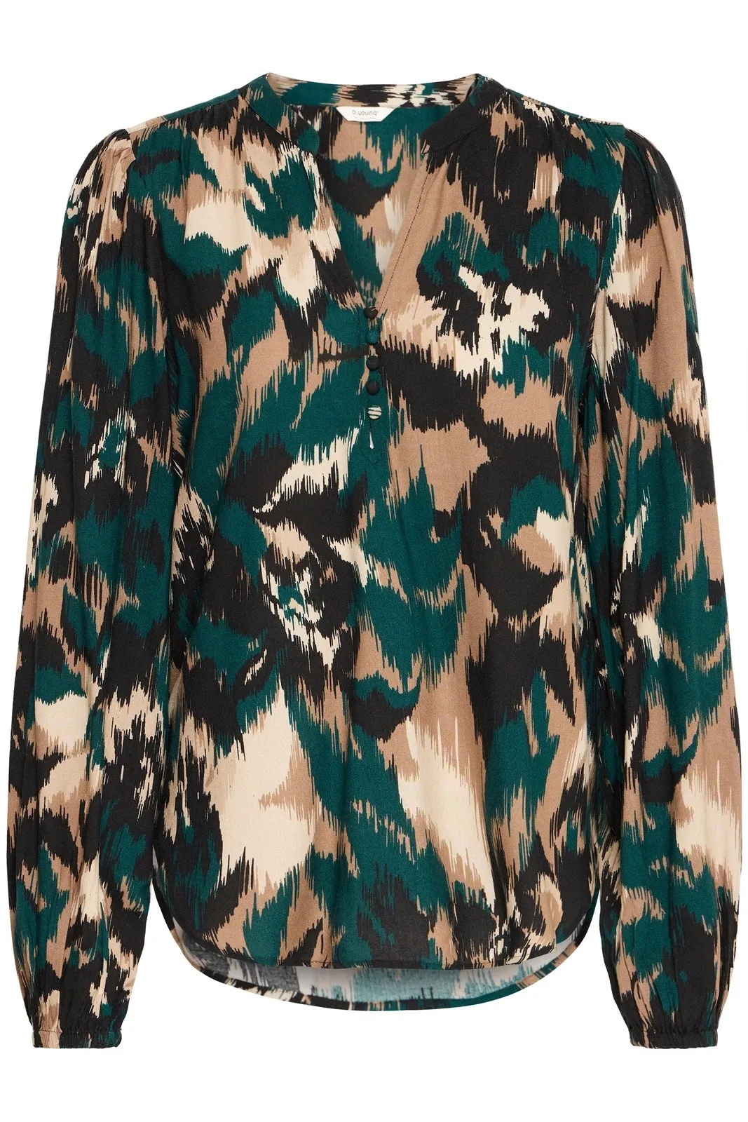 Josa Long Sleeve Blouse - Green