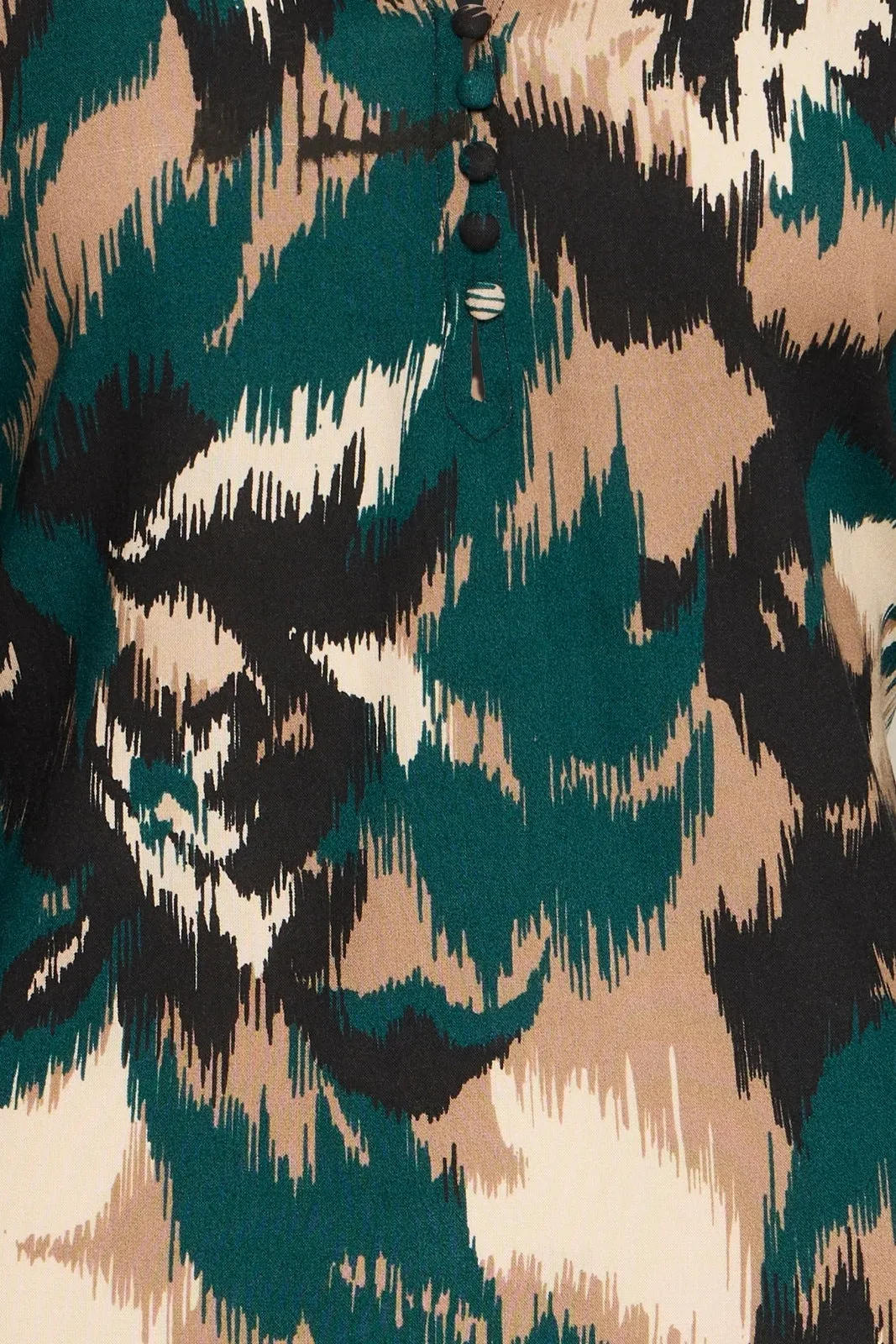 Josa Long Sleeve Blouse - Green