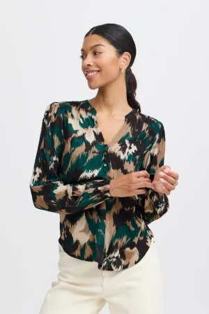 Josa Long Sleeve Blouse - Green