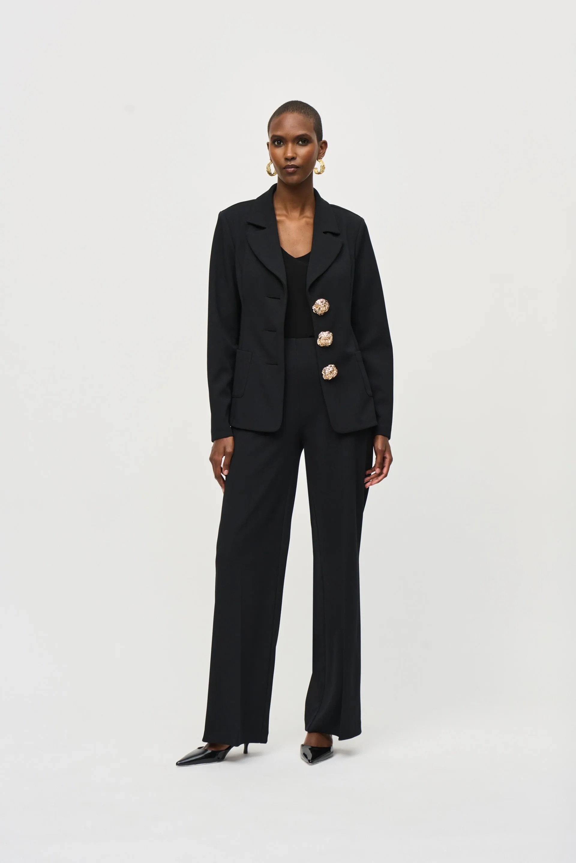 Joseph Ribkoff Black Fitted Blazer Style 243160