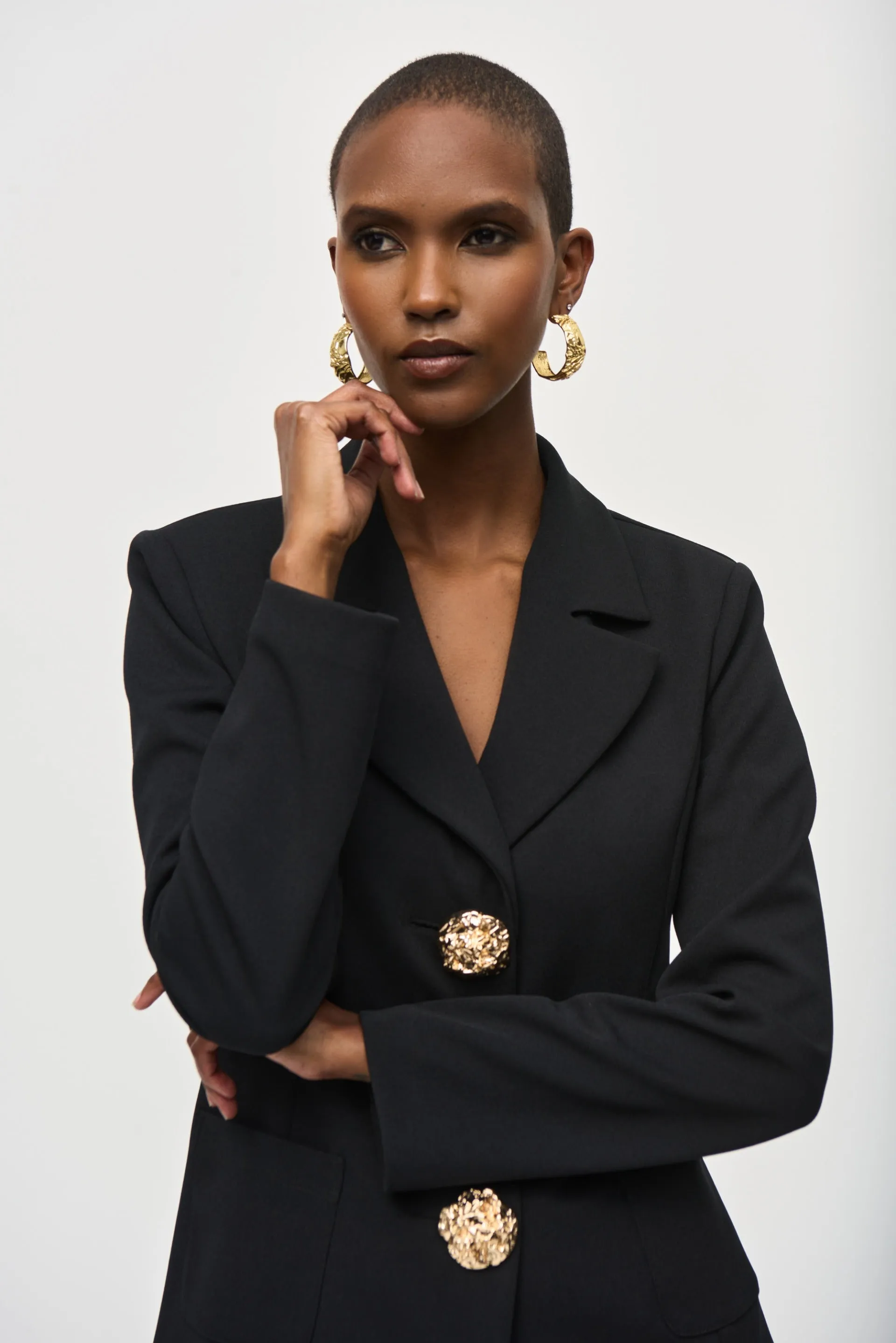 Joseph Ribkoff Black Fitted Blazer Style 243160