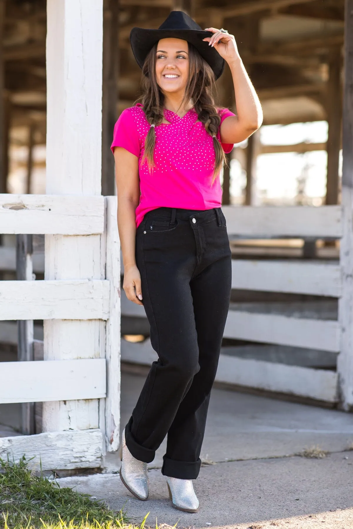 Judy Blue Black Straight Leg Jeans