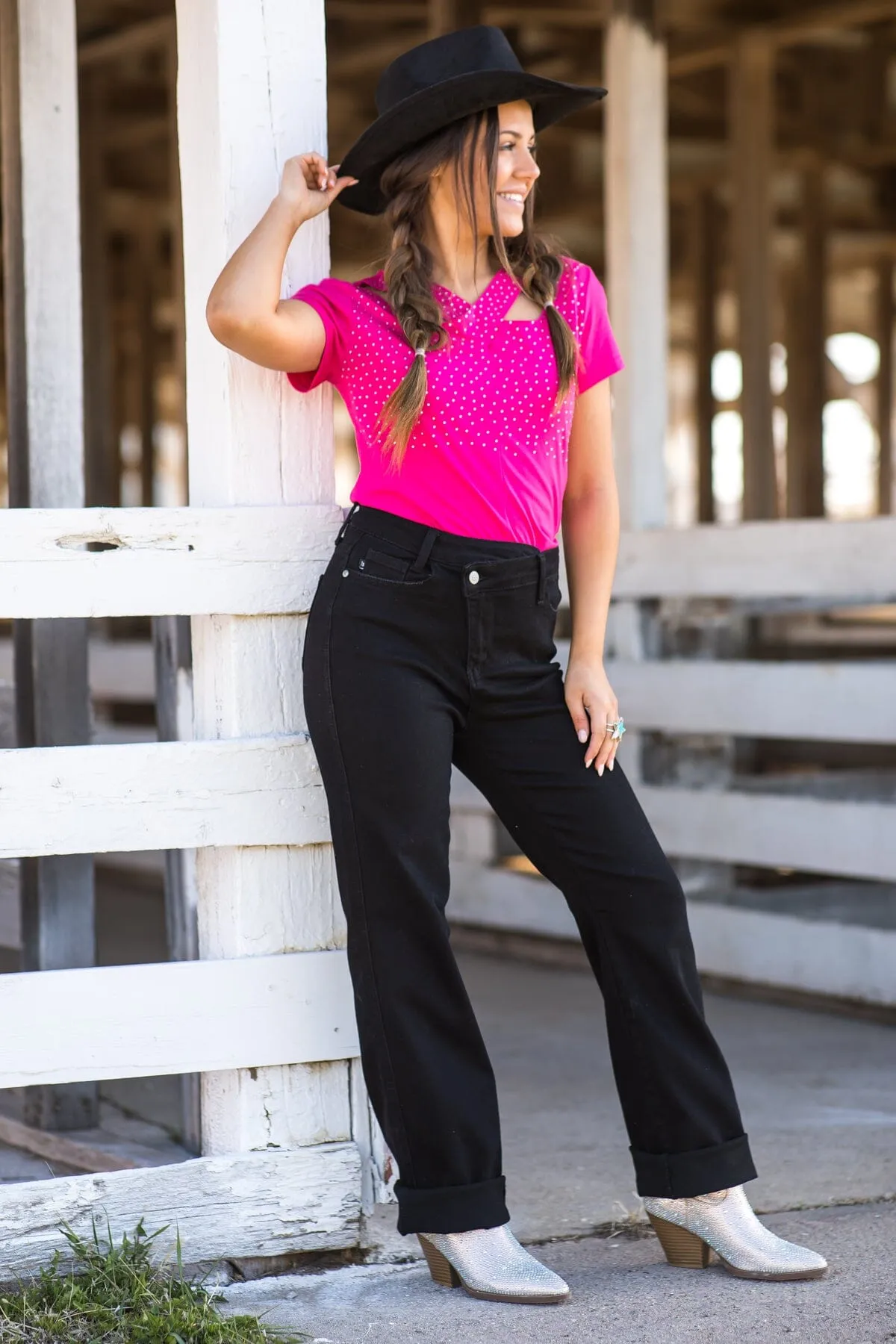 Judy Blue Black Straight Leg Jeans