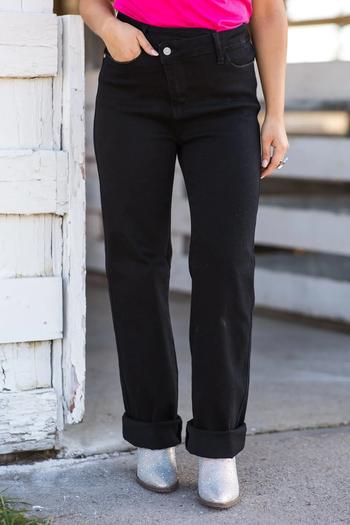 Judy Blue Black Straight Leg Jeans