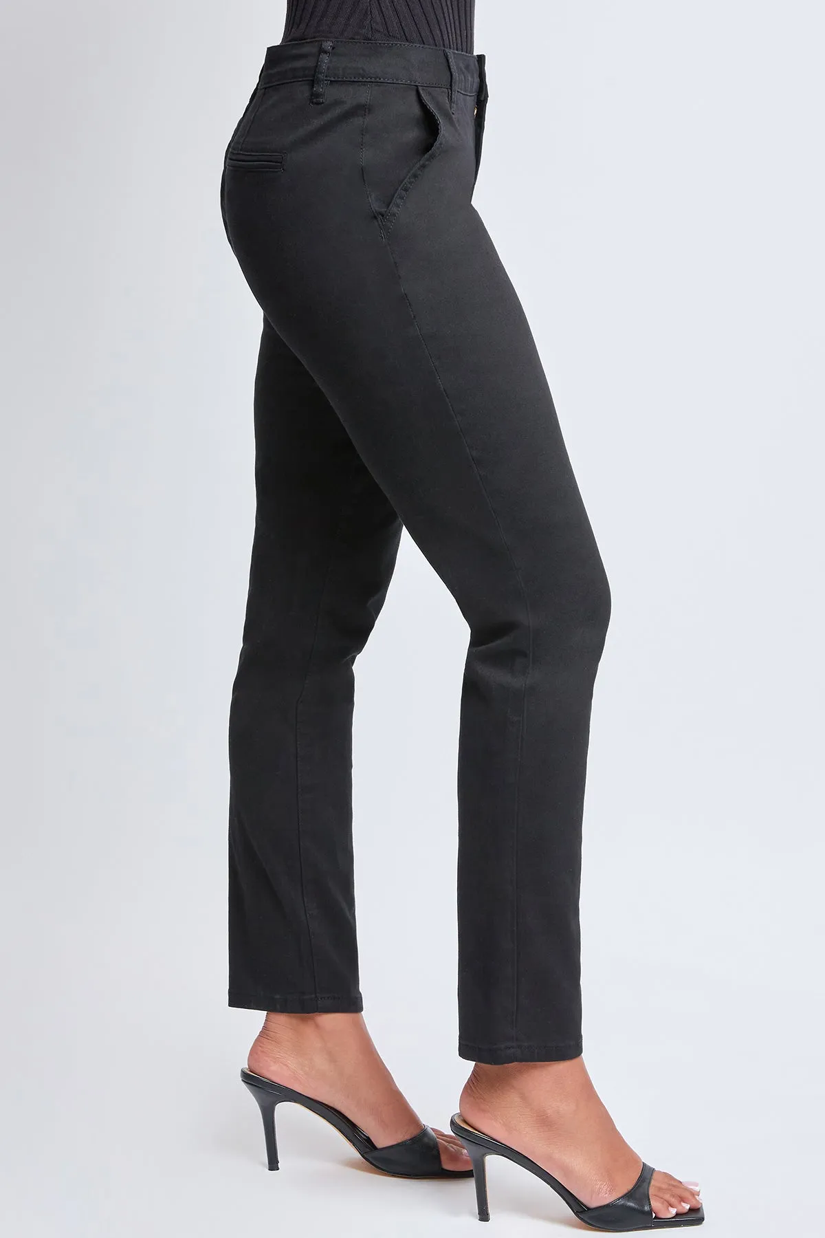 Junior Slim Mid Rise Straight Leg Twill Pants, Pack of 12