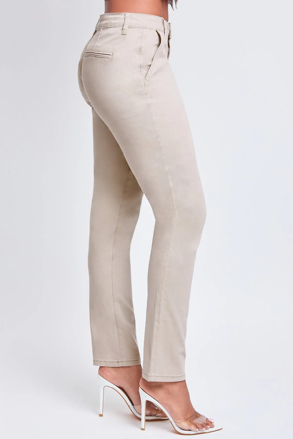 Junior Slim Mid Rise Straight Leg Twill Pants, Pack of 12