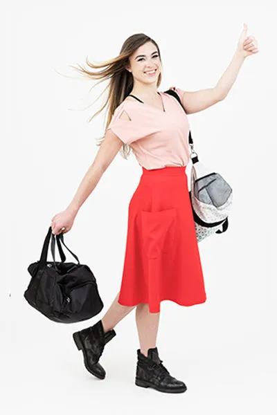 jupe mi-longue- Mireille midi skirt