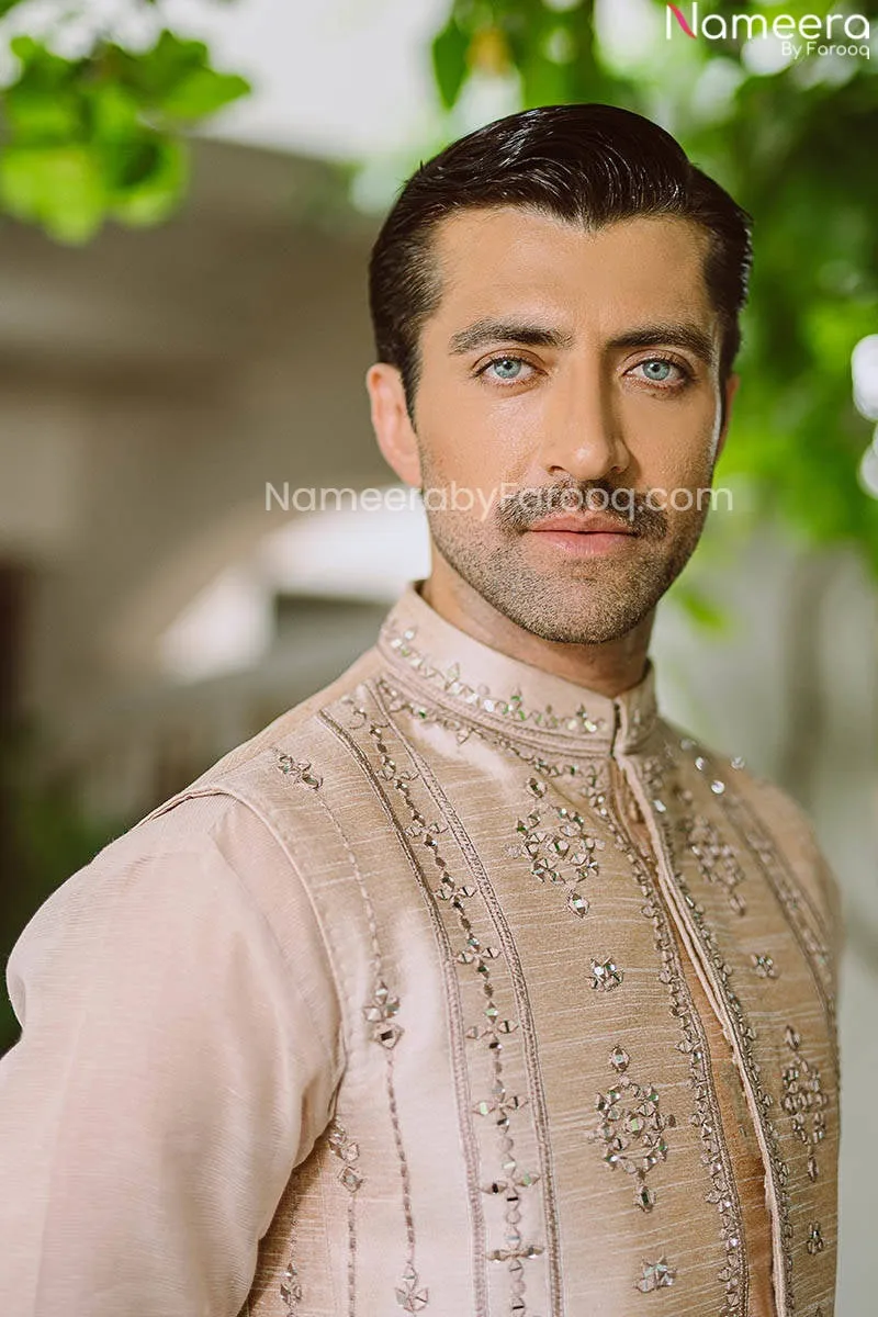 Kurta Design Mens Sherwani Waistcoat Wedding Dress #GN56