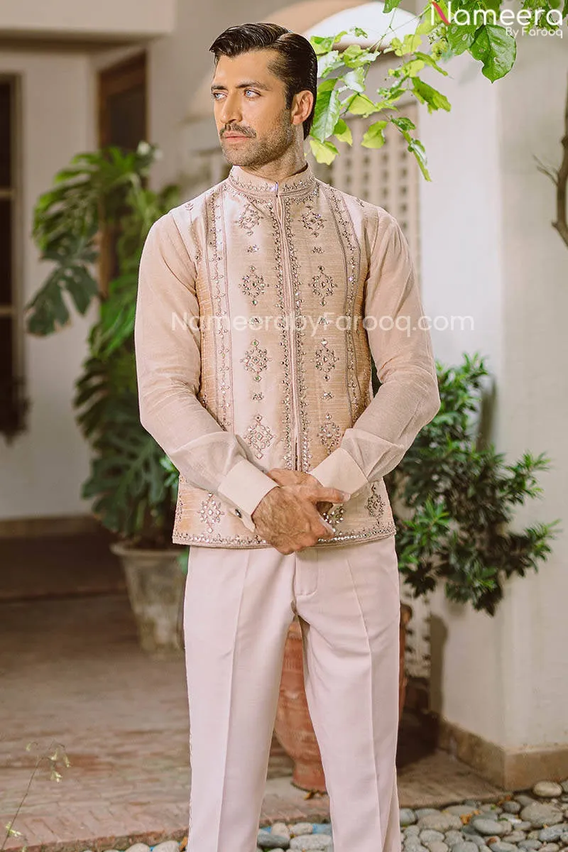 Kurta Design Mens Sherwani Waistcoat Wedding Dress #GN56