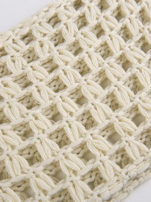 Langarm Crochet Bolero Häkel Top