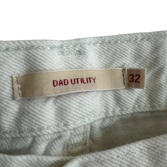 Levi's White Dad Utility Jeans, Size 32