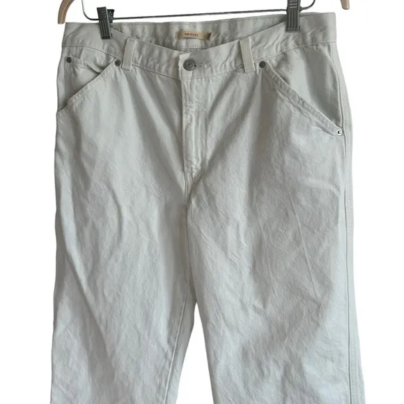 Levi's White Dad Utility Jeans, Size 32