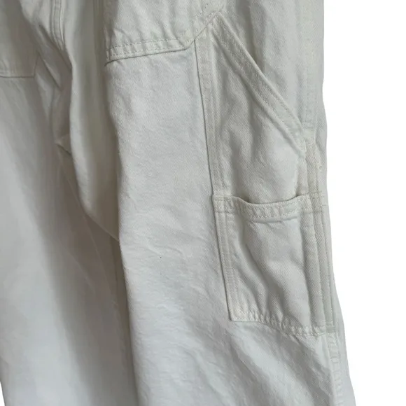 Levi's White Dad Utility Jeans, Size 32
