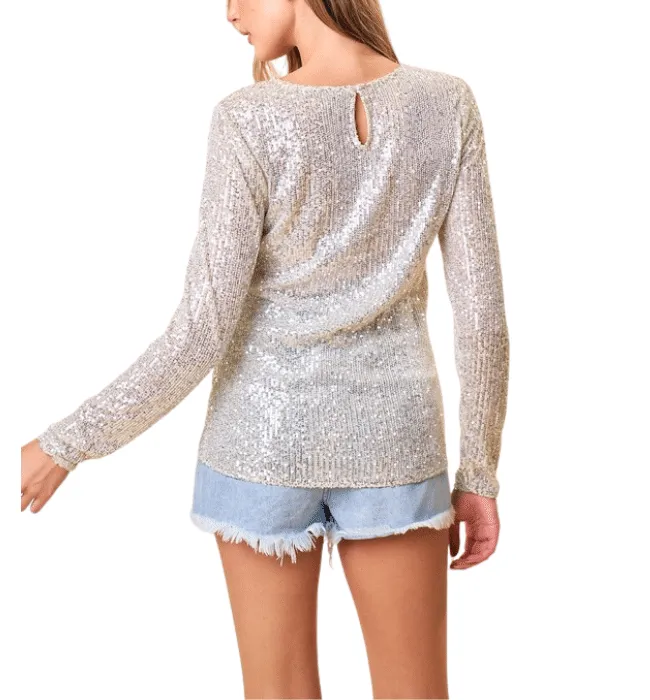 Life Of The Party Sequins Top