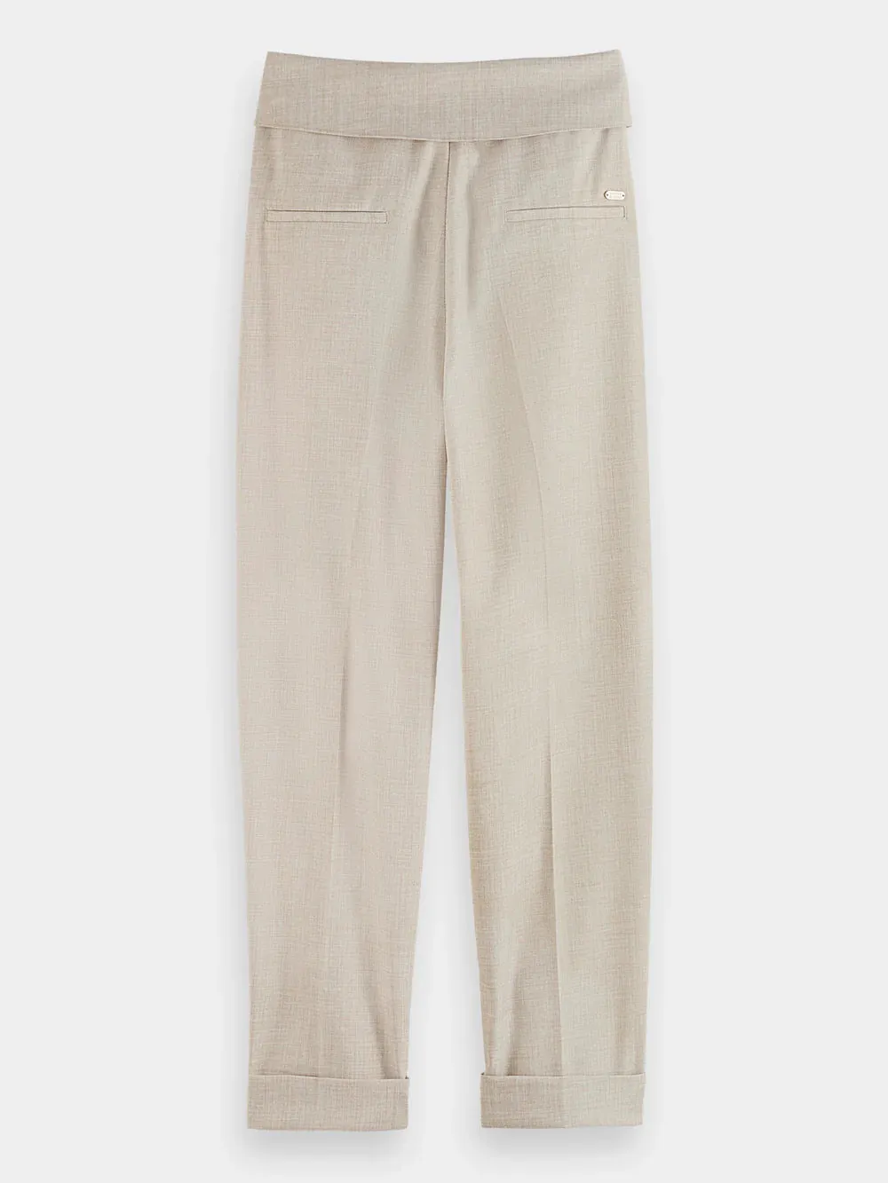 Lily High-Rise Tailored Pants - Soft Ice Melange 177581