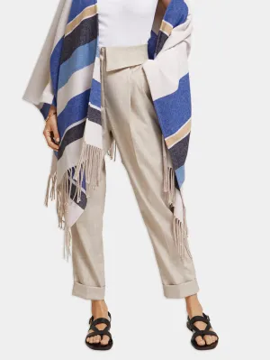 Lily High-Rise Tailored Pants - Soft Ice Melange 177581