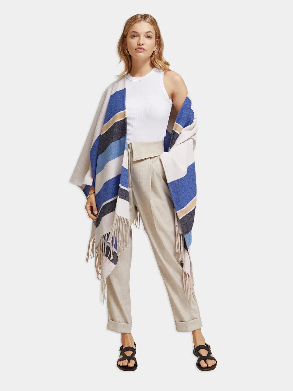 Lily High-Rise Tailored Pants - Soft Ice Melange 177581