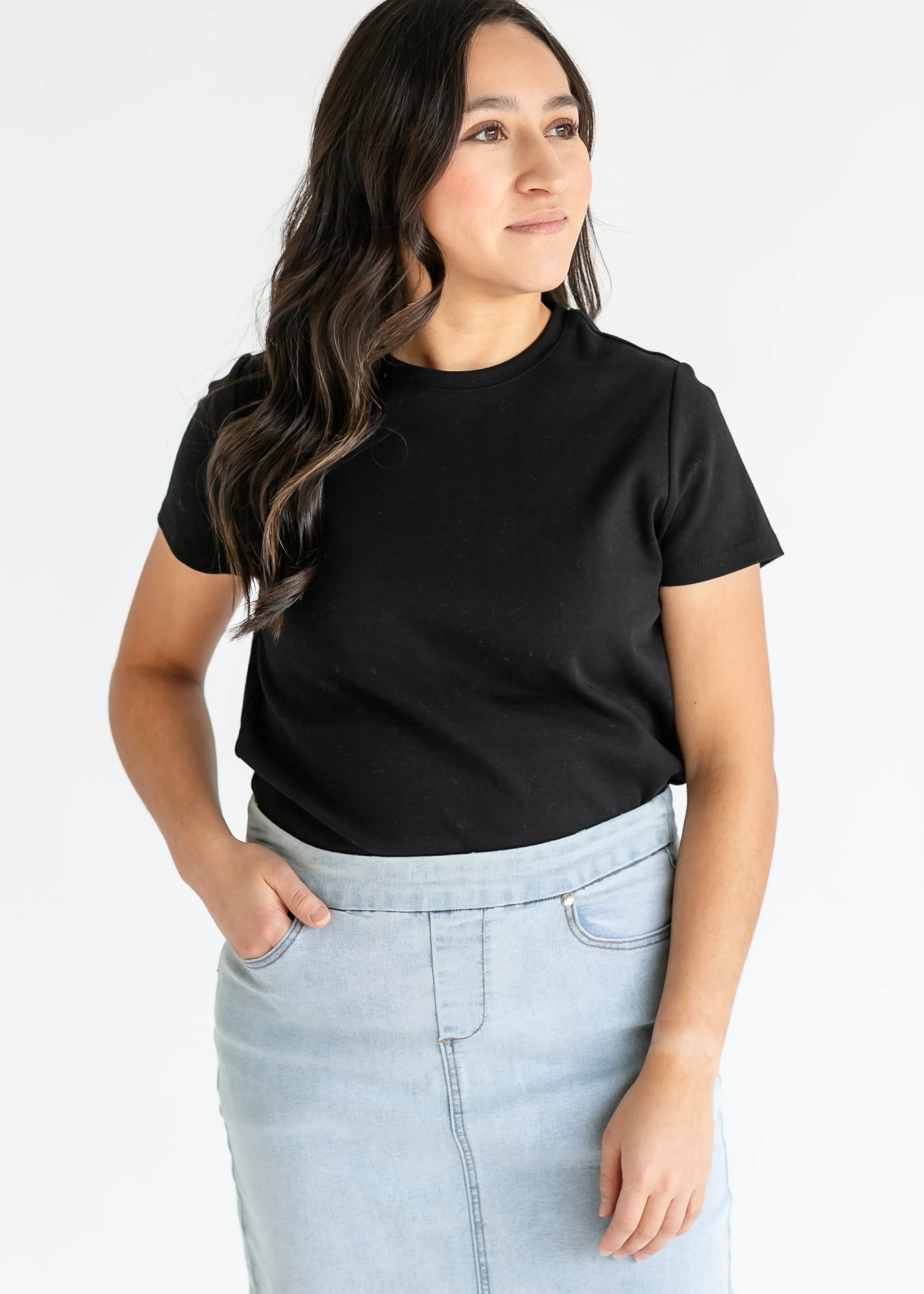 LIVERPOOL® Short Sleeve Crewneck Knit Tee