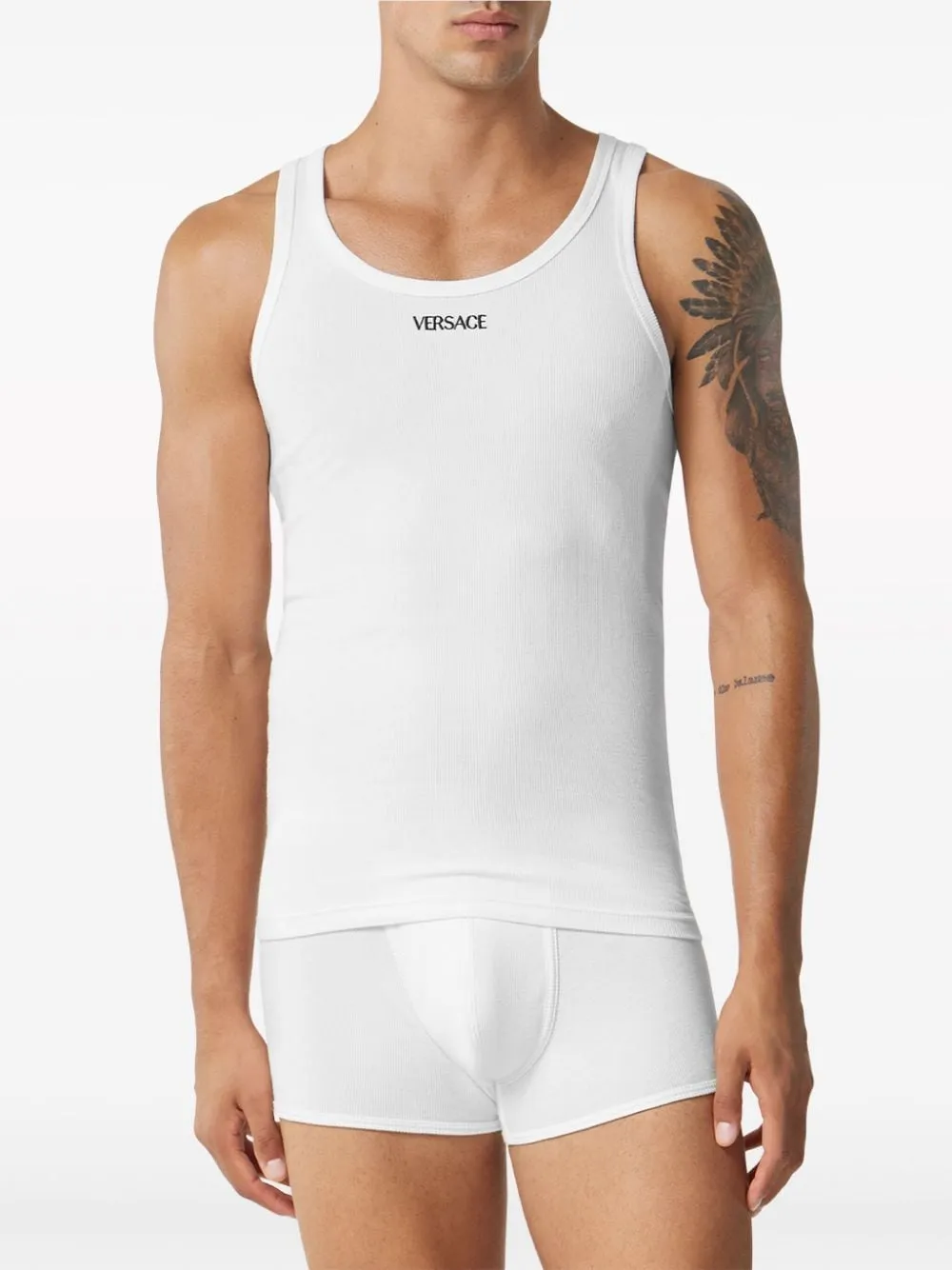 Logo cotton tank top