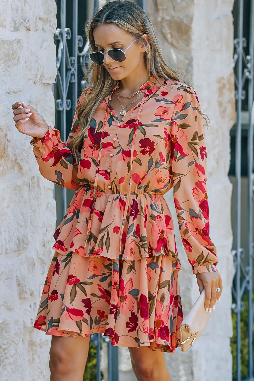 Long Sleeve Floral Dresses