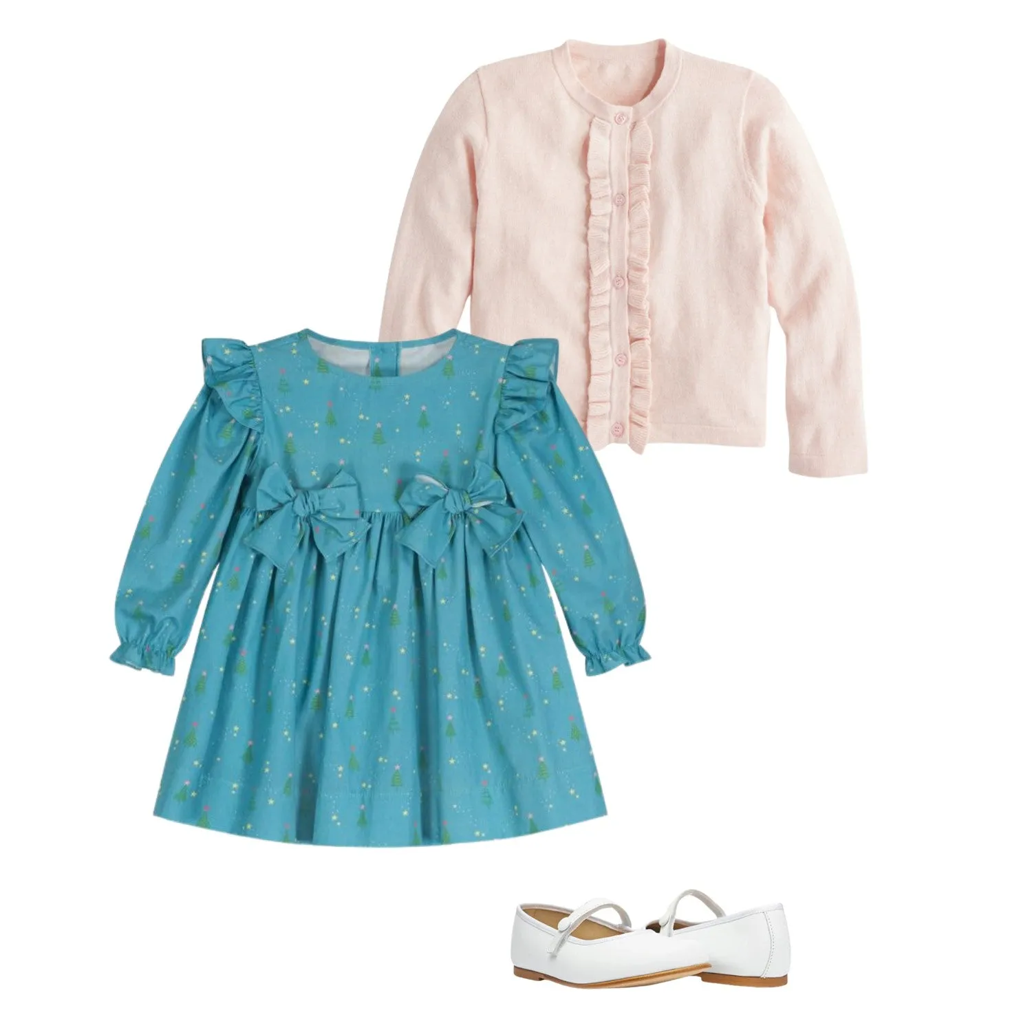Long Sleeve Trudy Dress -- Yuletide