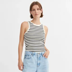 Loui Tank Top | Dark Navy & White Stripe