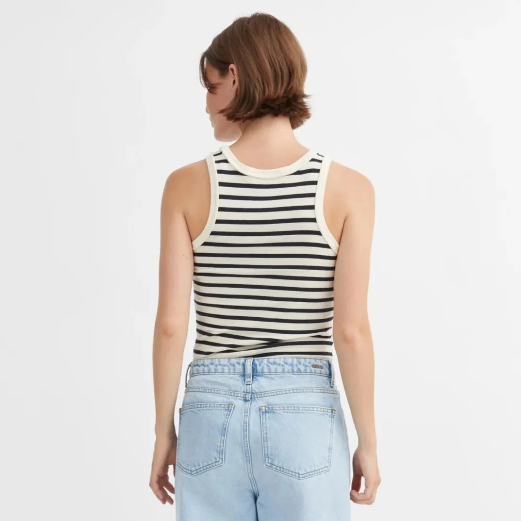 Loui Tank Top | Dark Navy & White Stripe