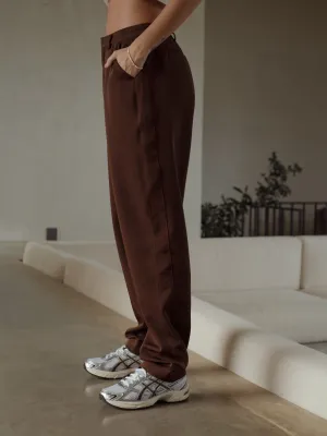 LOW RISE TROUSER - ESPRESSO