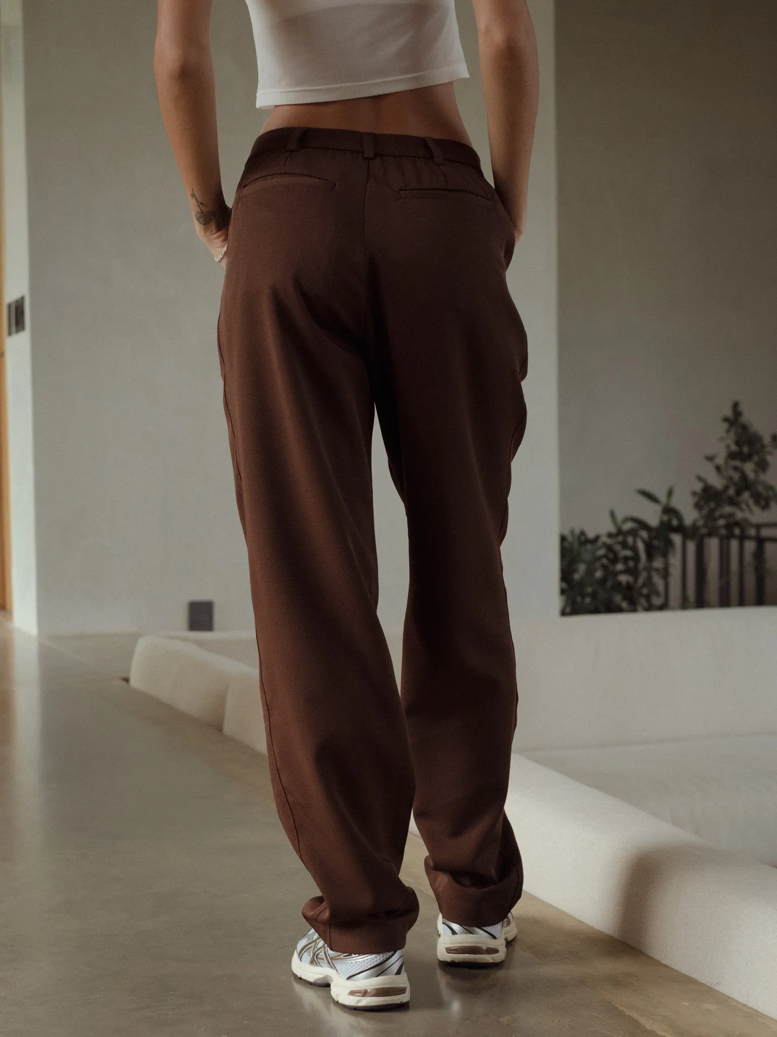 LOW RISE TROUSER - ESPRESSO