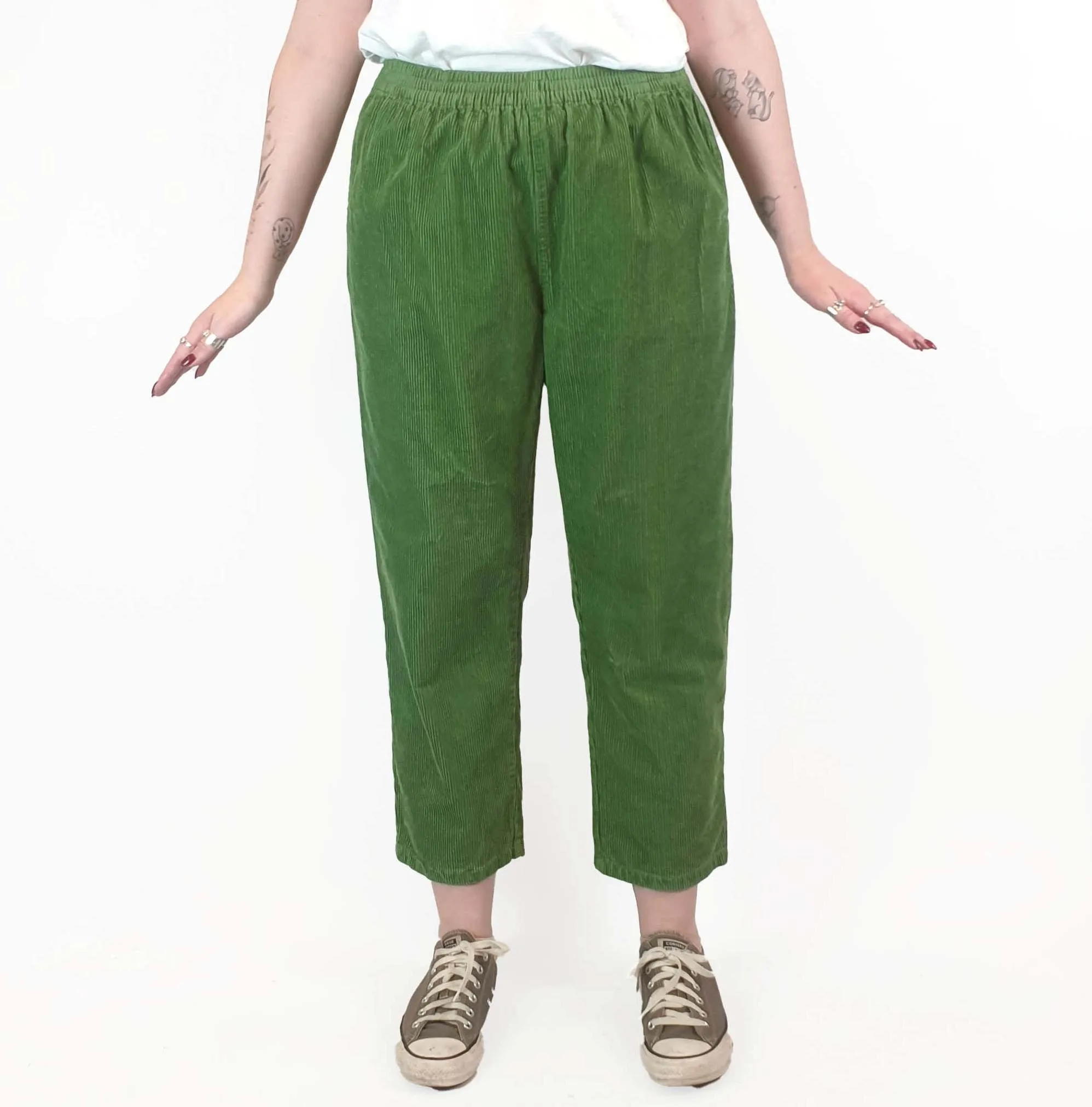 Lucy & Yak green cord pants size M