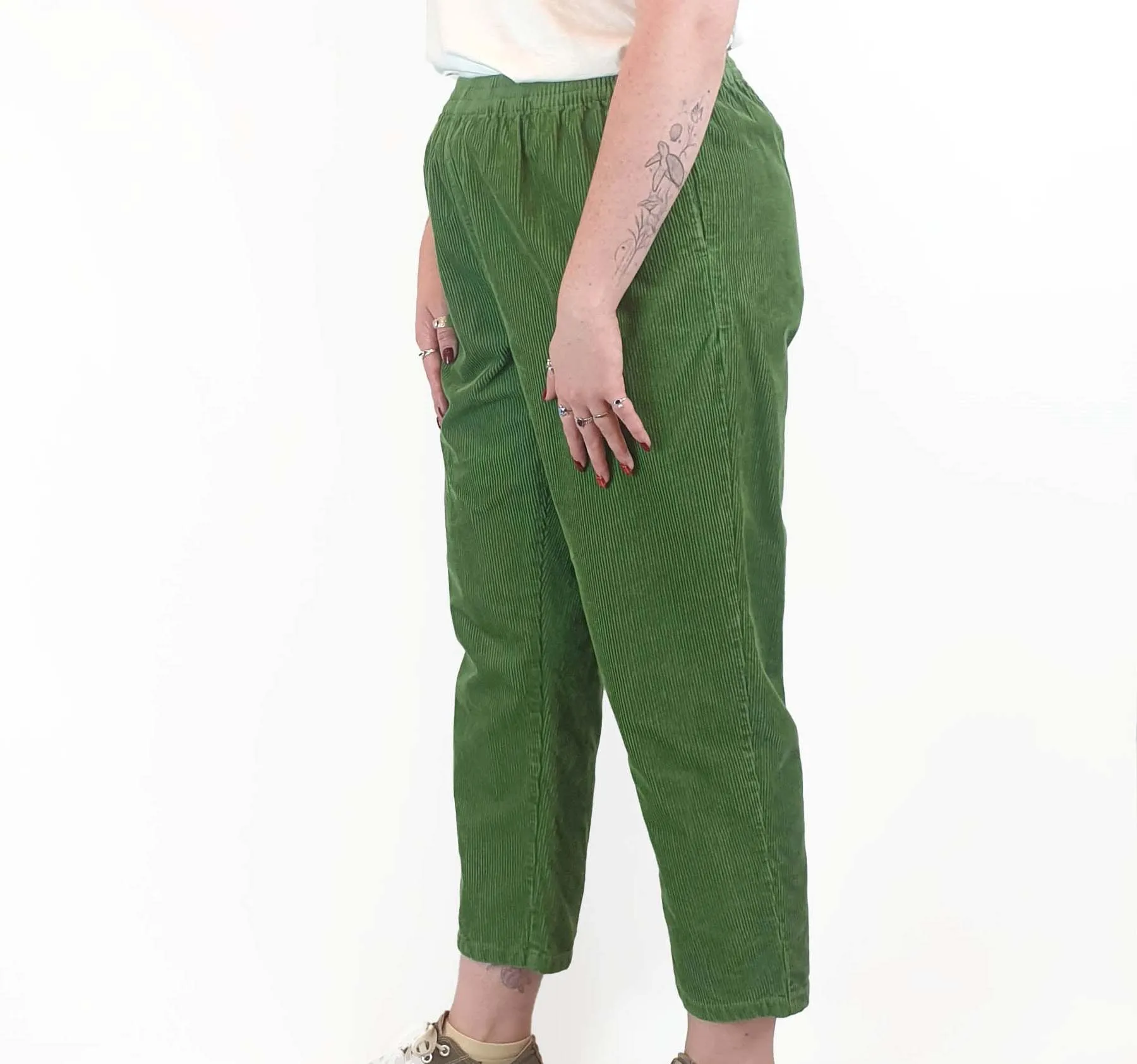 Lucy & Yak green cord pants size M