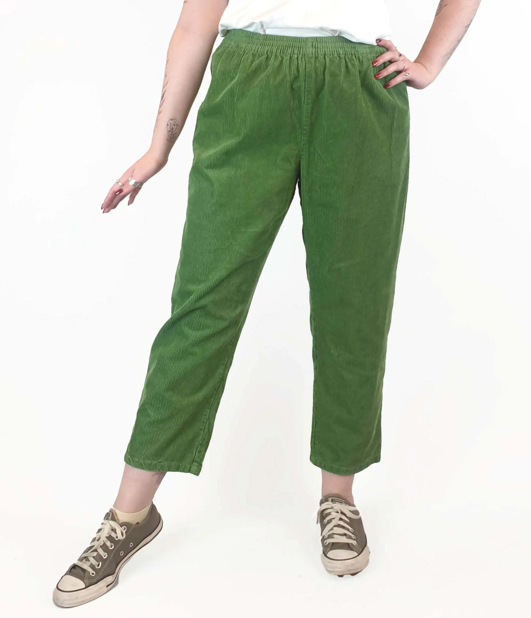 Lucy & Yak green cord pants size M