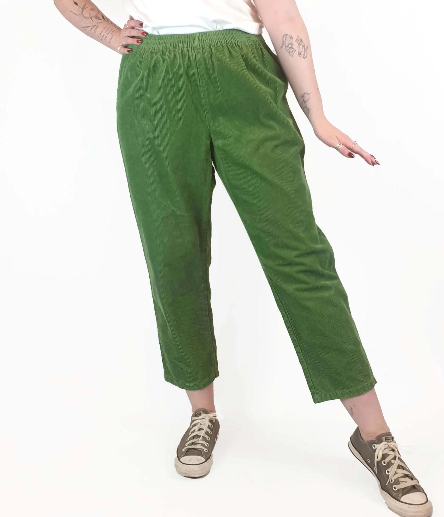 Lucy & Yak green cord pants size M