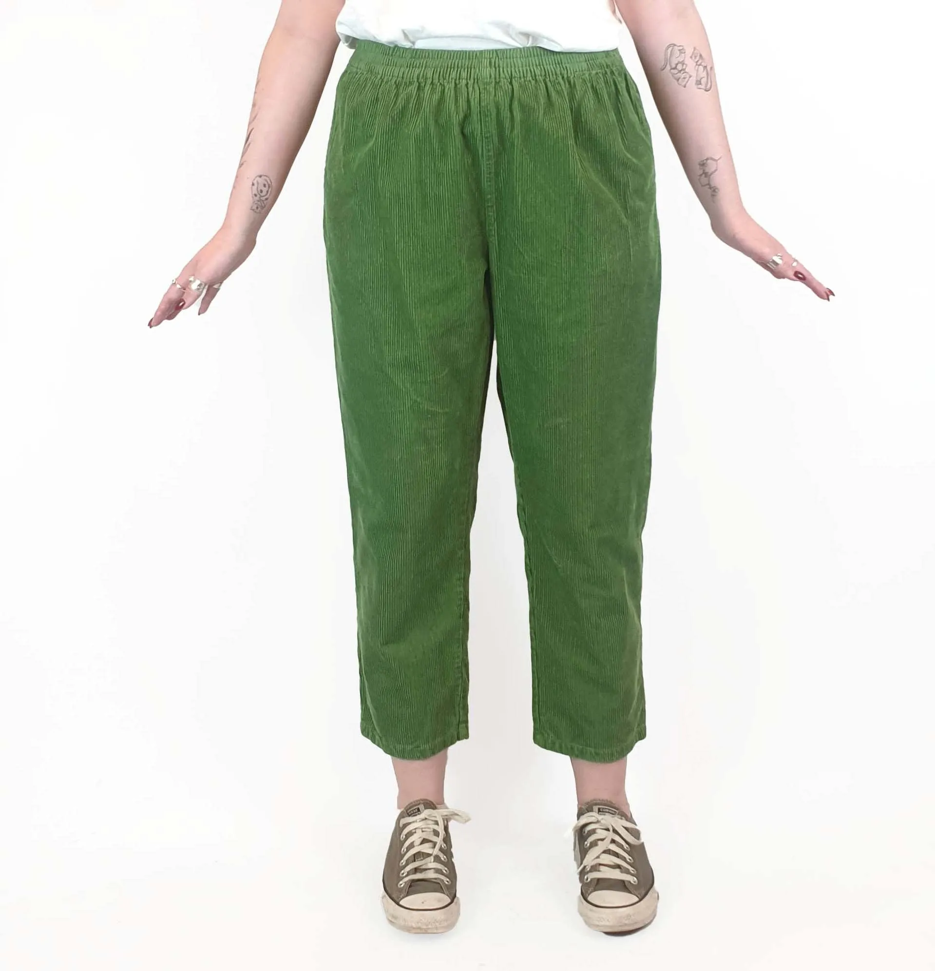 Lucy & Yak green cord pants size M