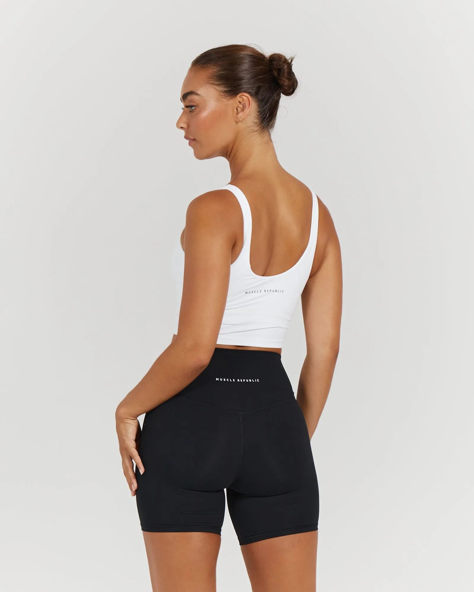 LUXE BROOKE CROP TOP - WHITE