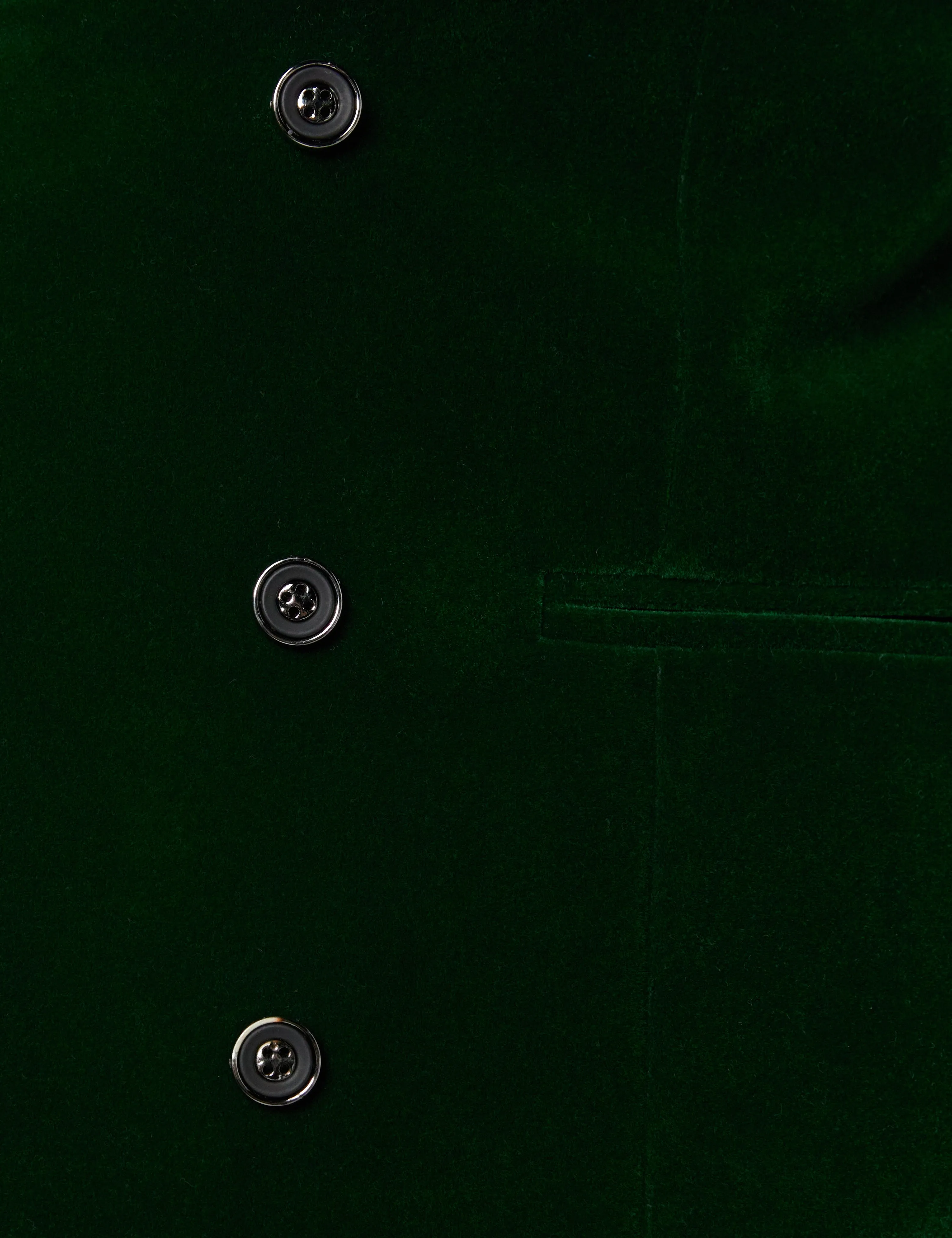 MAK - Green Velvet Low U Cut Waistcoat