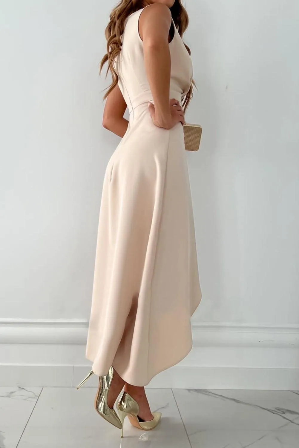Mandy | Chic Wrap V-Neck Midi Dress