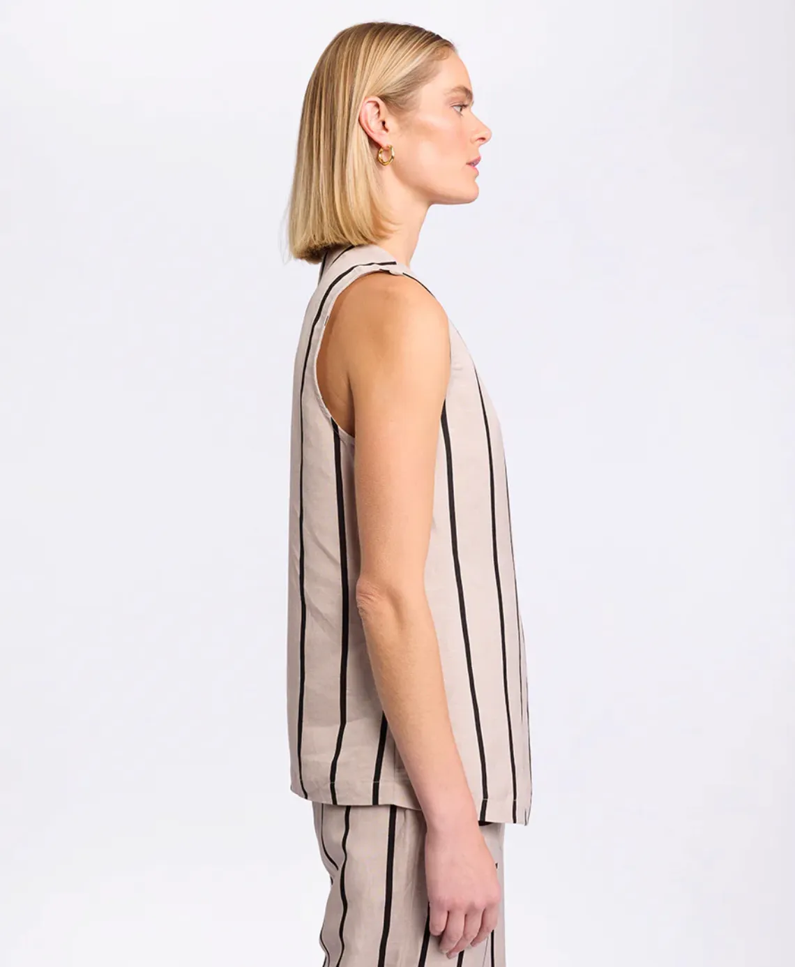 Marco Polo Striped Wrap Vest