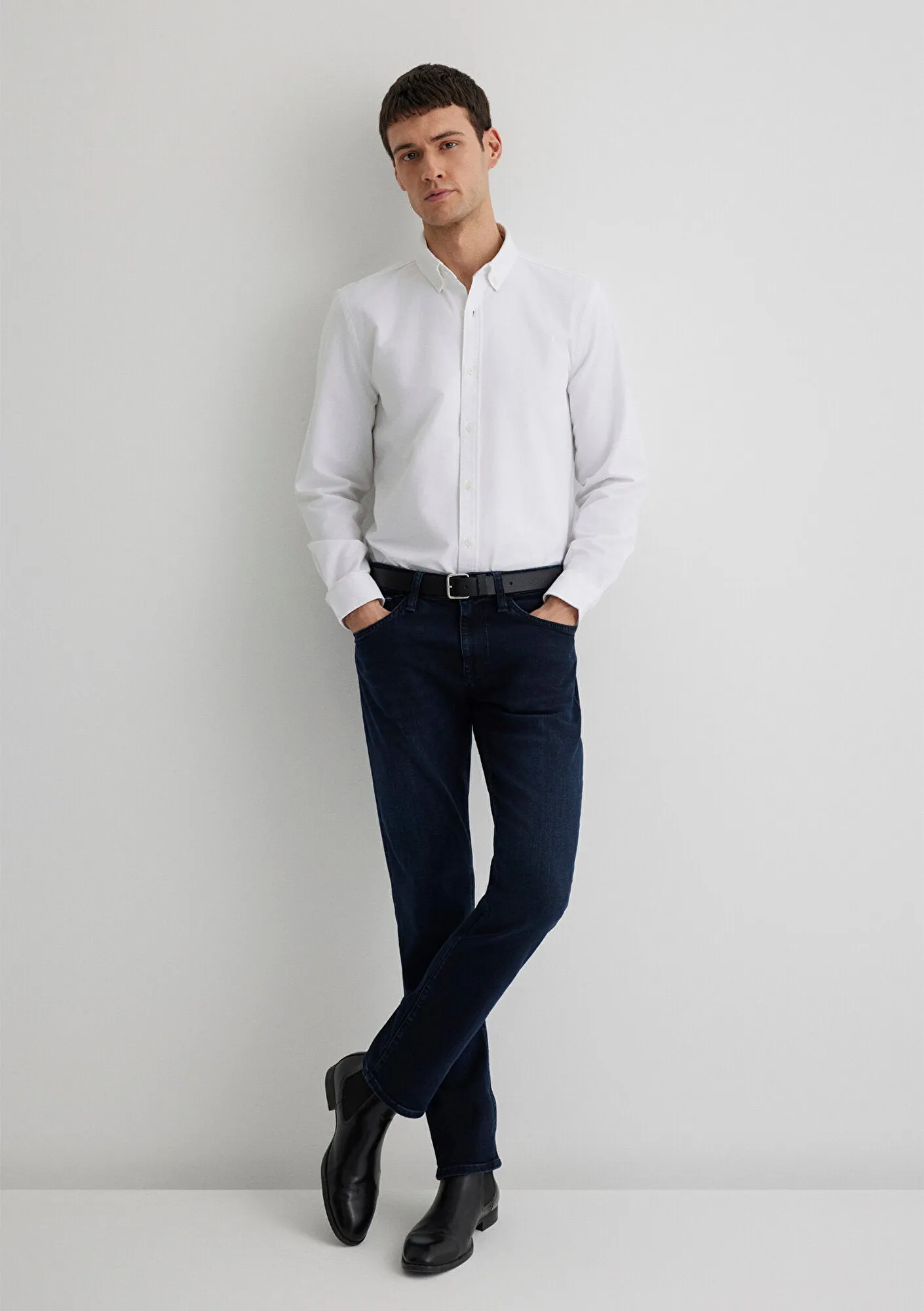 Marcus Ink Brushed Premium Blue Jean Pants