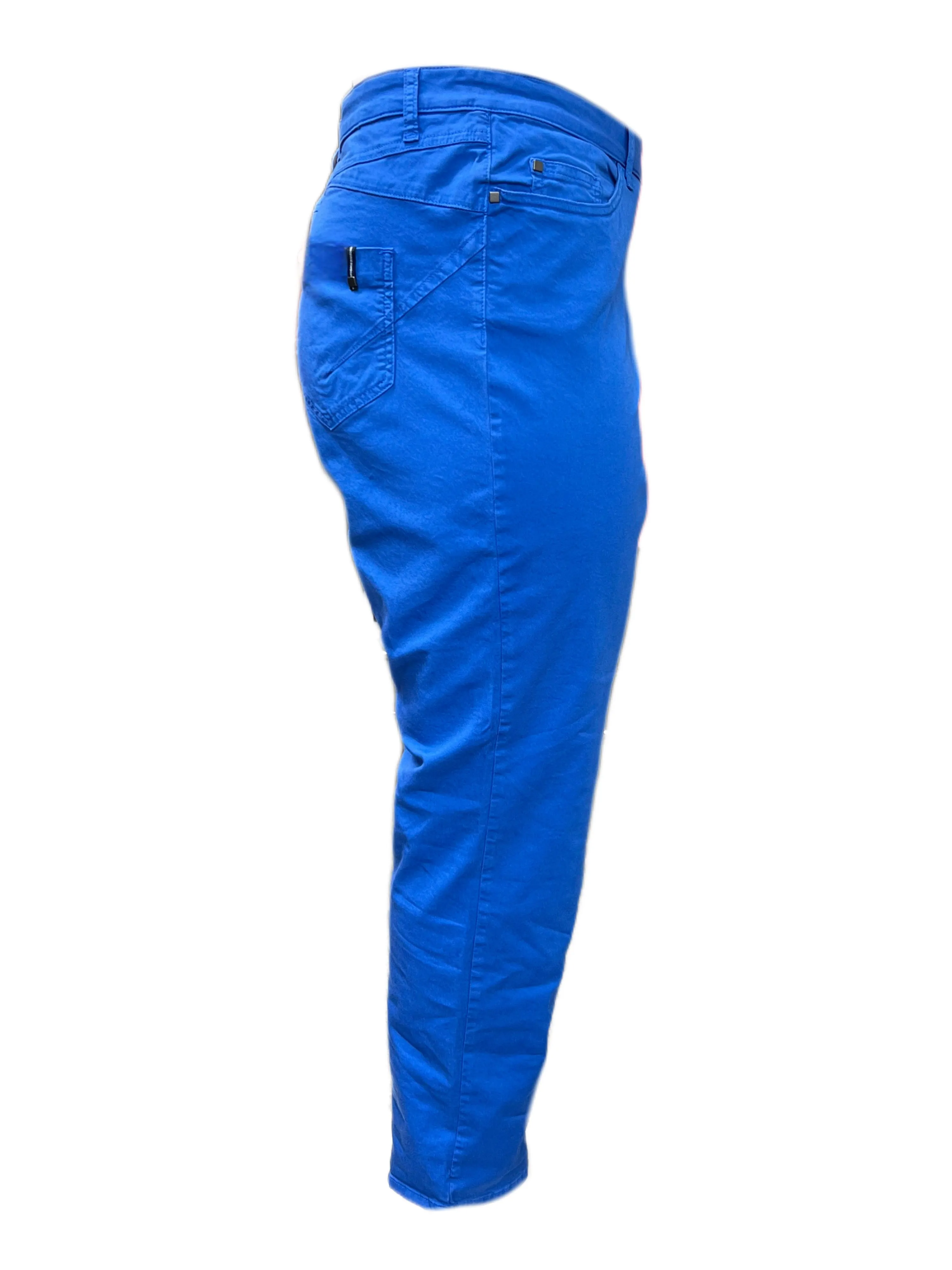 Marina Rinaldi Women's Blue Riace Straight Leg Pants NWT