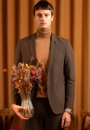 Marius XO blazer - Brun Melange