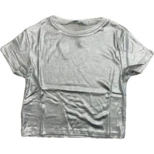 Mayoral Silver Short Sleeve Ribbed Shirt