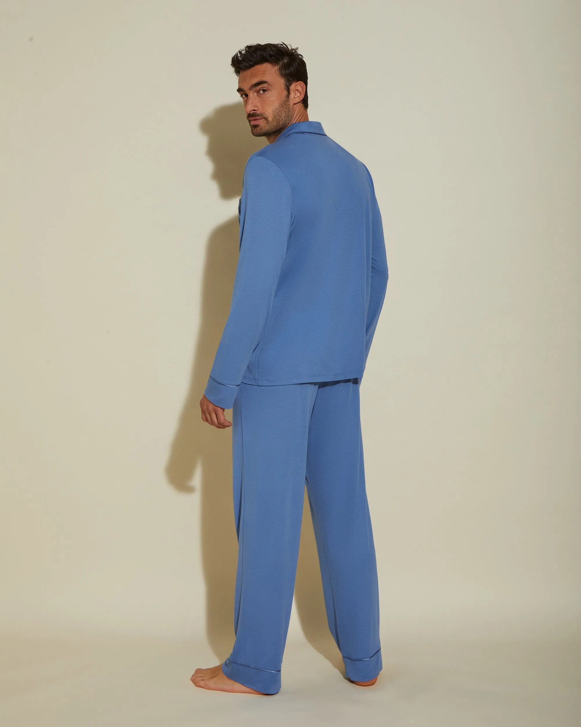 Men's Classic Long Sleeve Top & Pant Pajama Set