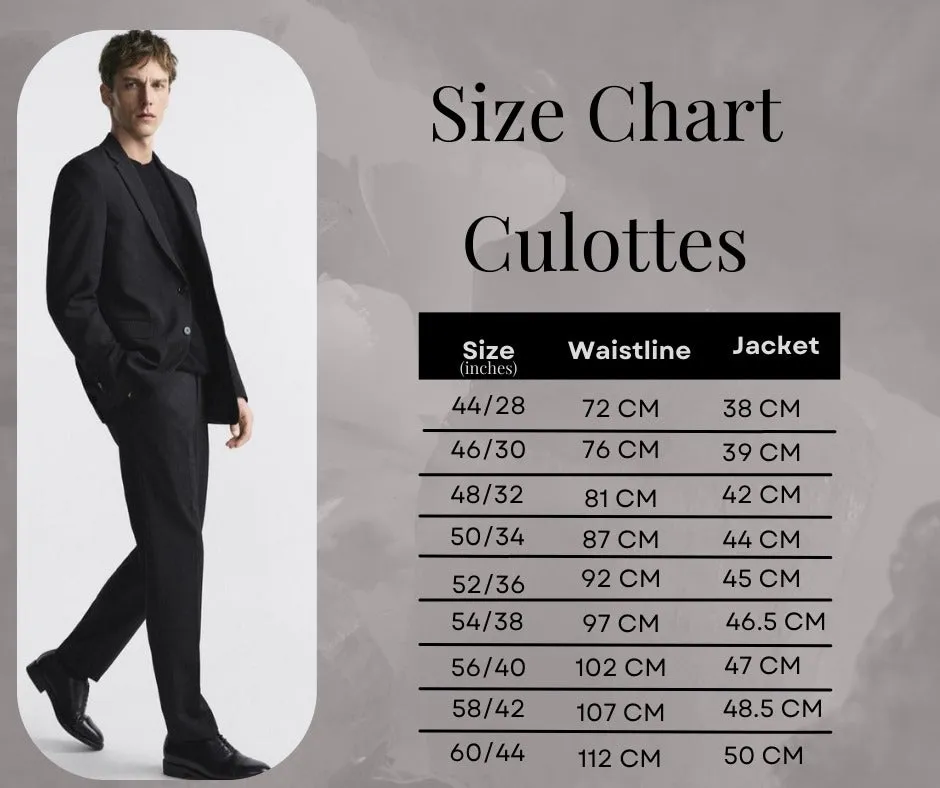 Men's Tailored Black 3PC Suit