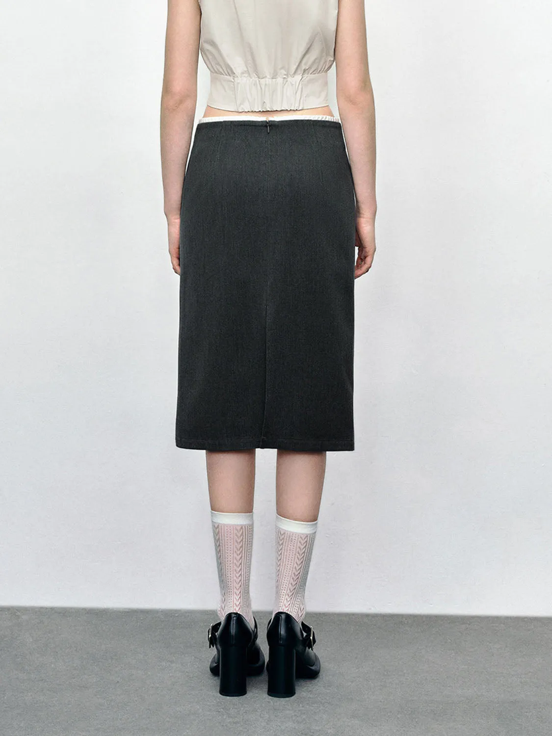 Midi Straight Skirts
