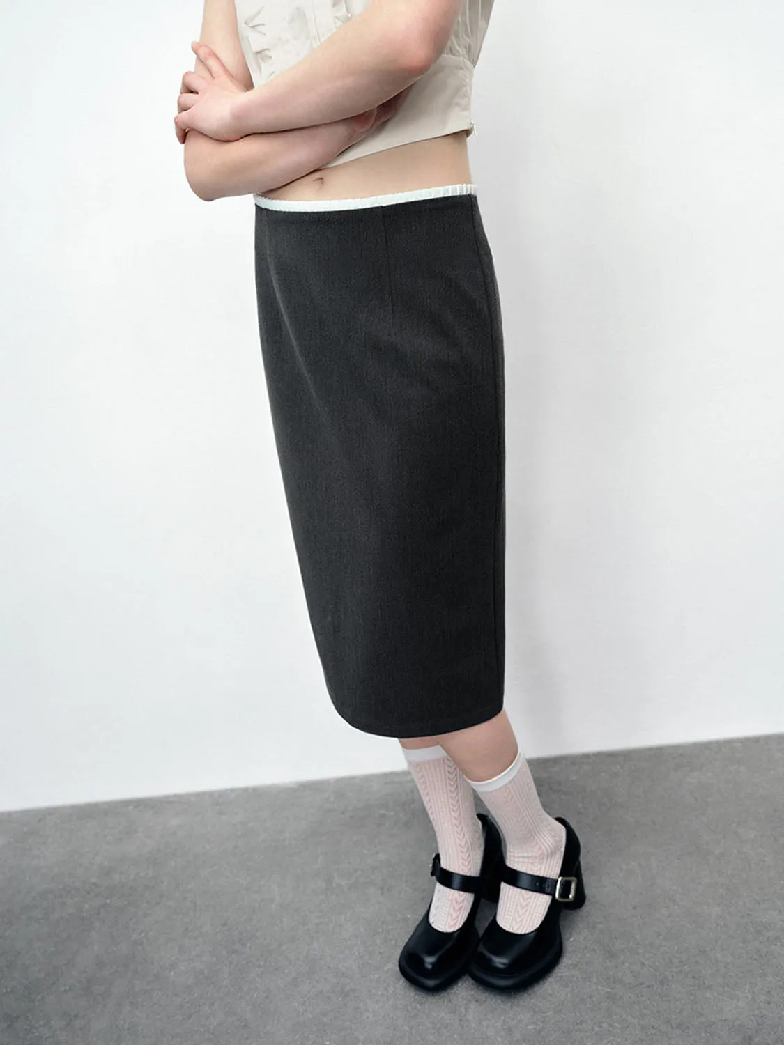 Midi Straight Skirts